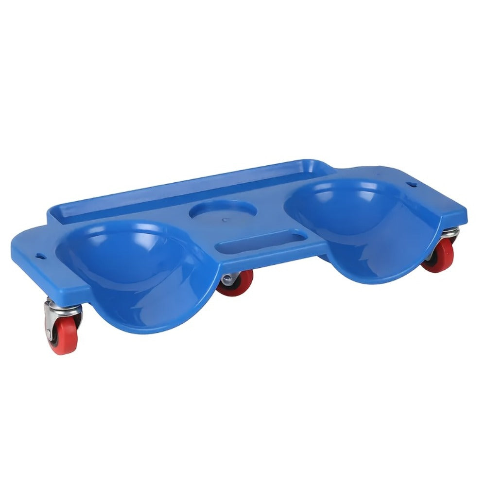 Rolling Knee Creeper Pad with Built-In Tool Tray – ABS High-Impact Frame, Cushioned Kneeling Pad for Car Repairs, Carpentry &
