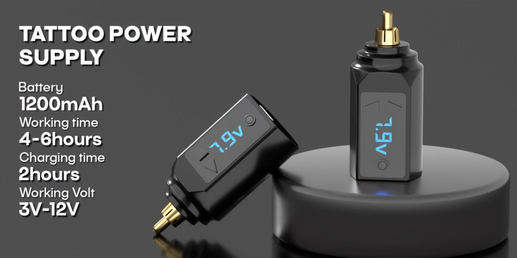 PS083 1200mAh RCA Tattoo Power Supply with LED Voltage Display, 3–12V Control and USB Charging — image 11