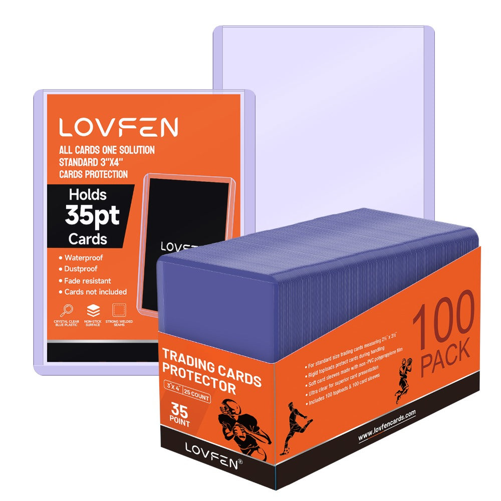 Hard Plastic Top Loaders 3x4 Baseball Card Cases, Trading Card Holders for Sports Cards Football Basketball MTG Pokemon — ima