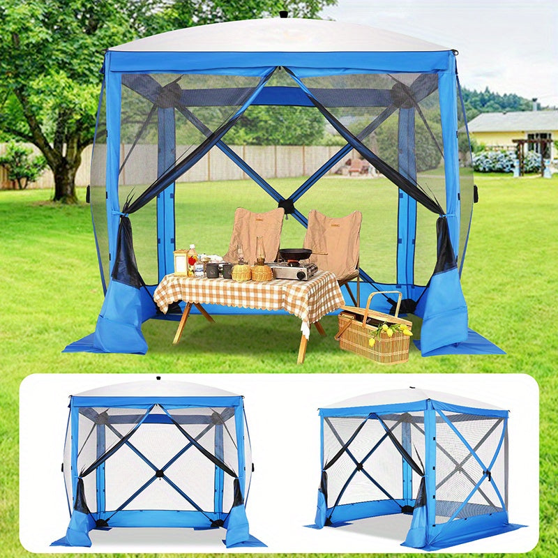 Pop Up Gazebo 8x8ft Mesh Screen Tent Portable Camping Garden Picnic for Garden, Patio and Yard Use — image 1