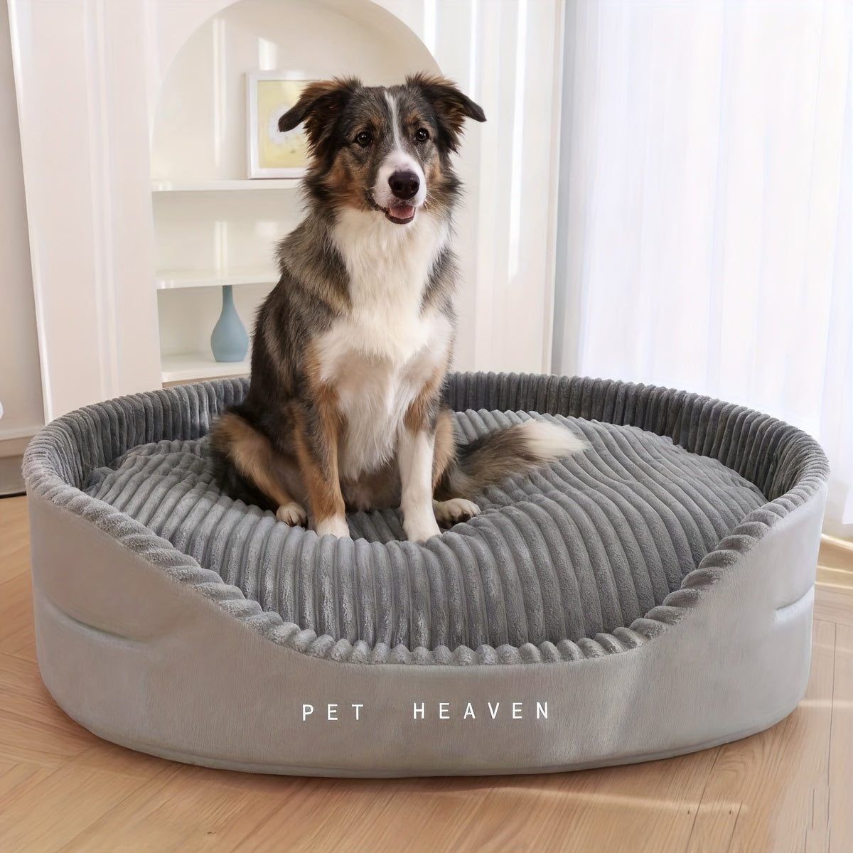 Ribbed Bolster Pet Bed System with M-XXL Beds and Separately Labeled Replacement Mat or Cushion — image 13