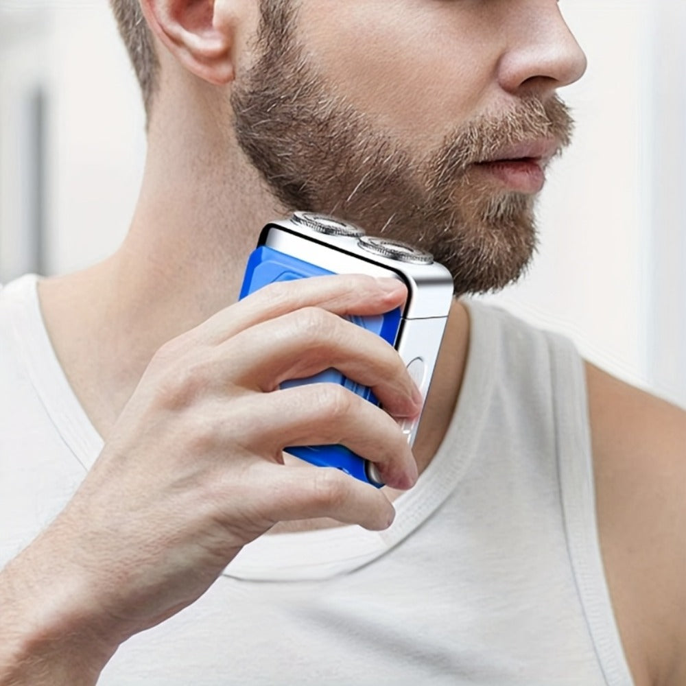 Electric Shaver Dual-Head Floating Magnetic Razor with Digital Battery Display, USB Charging and Three Colors — image 12