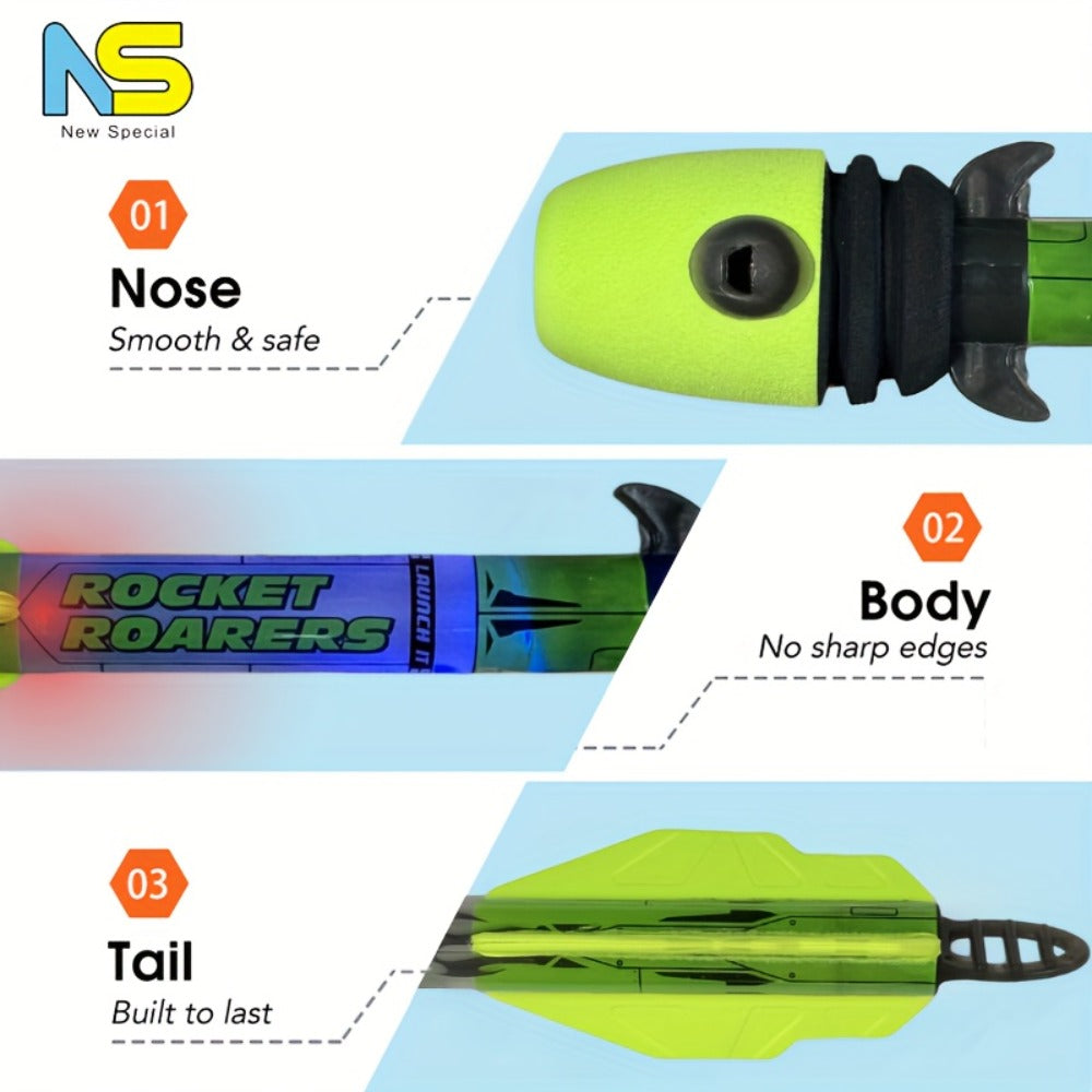 LED Rocket Launcher Toy for Kids, Soars Up to 250 Feet with the Listed Color, Size or Set Options for Everyday Use — image 7