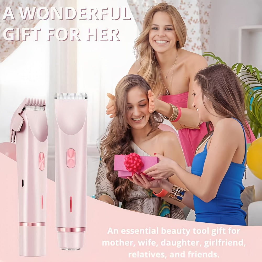 Electric Shaver 2-in-1 Women’s Razor and Bikini Trimmer with IPX6 Wet/Dry Use and USB Rechargeable Power — image 8