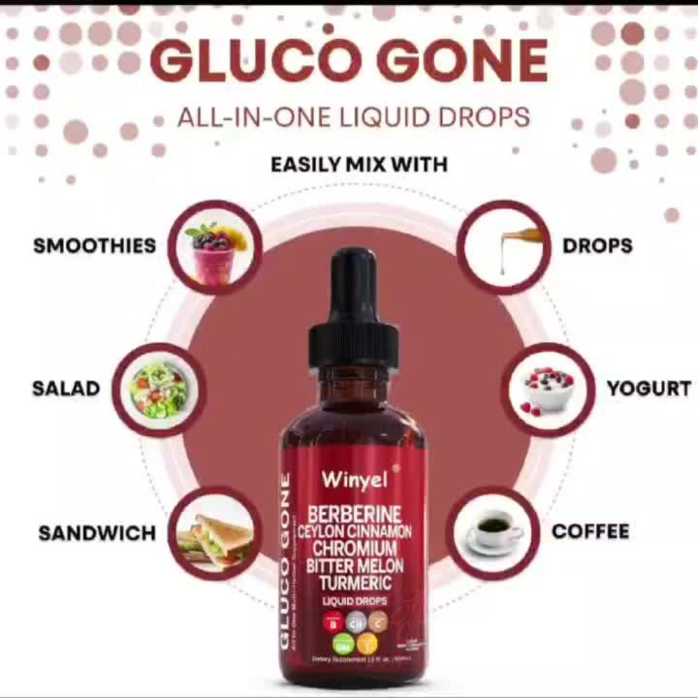 Blood Sugar Support Liquid Drops with Ceylon Cinnamon Berberine Bitter Melon Gymnema Chromium Turmeric Panax Ginseng — image 