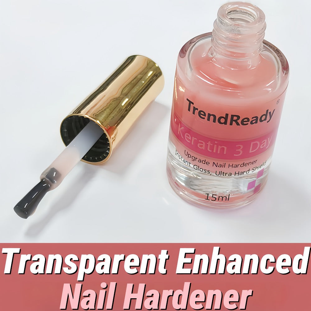 Nail Hardener Base Coat 2 Pack – Protein Repair Strengthener Treatment, HEMA-Free, Ridge Filler, Clear Polish for Weak Brittl