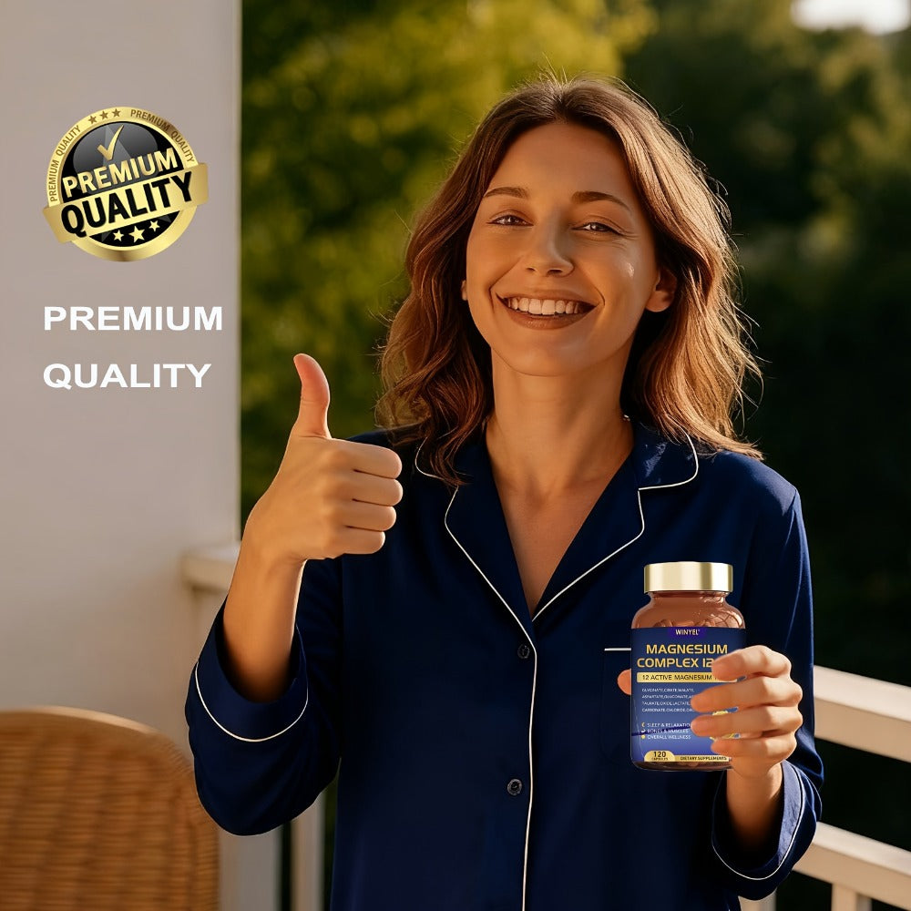 Magnesium Complex 700mg 12-in-1 120 Capsules with Glycinate, Citrate, Malate & Taurine for Sleep — image 10