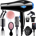 Handheld Hair Dryer with Six Color and Accessory-Package Selections, Rear Intake and Inline Plug Control — image 1