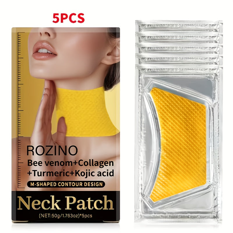 Neck Mask Patch 5pcs & Lifting, Bio Collagen, Bee Venom & 4-in-1 Retinol Gel Patch, Reduces Wrinkles & Sagging — image 14