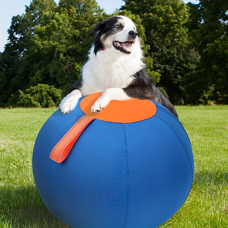 Dog Toy Large Inflatable Bear-Shaped Ball in Blue-Orange or Orange for Indoor and Outdoor Play — image 3