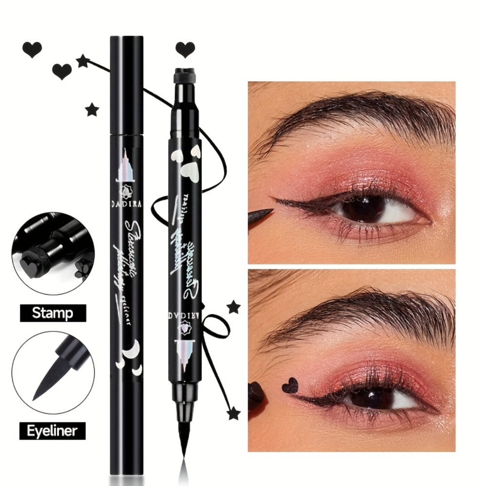 Waterproof Eyeliner Pen Set 6pcs Double-Ended Liquid Eyeliner Kit, Smudge-Proof, Oil-Proof, Precision Eye Liner Pencil for Wo