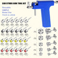 Ear Piercing Kit with 34 Stainless Steel Ear Studs Professional Piercing Gun Safe One-Click for Bath Time, Home Spa and Perso