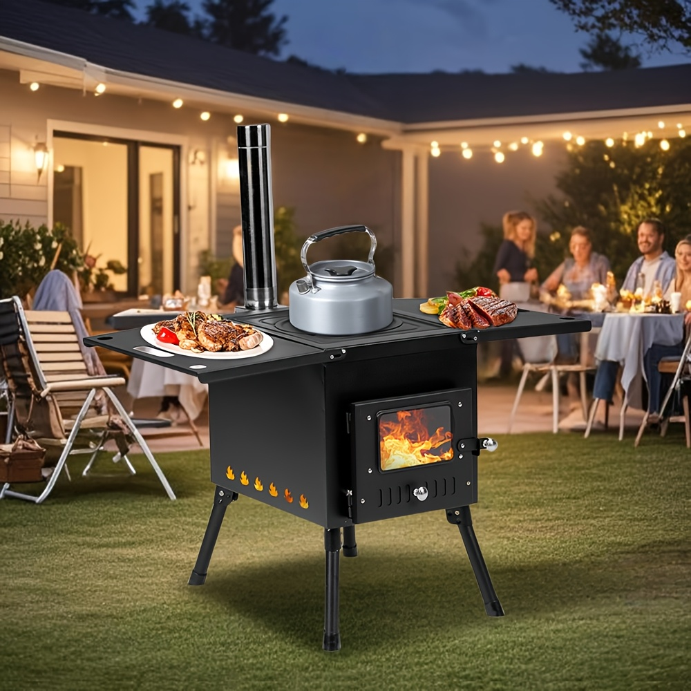 Tent Wood Stove Portable for Garden, Patio and Yard Use, with the Listed Configuration, for Everyday Use and Organized Storag
