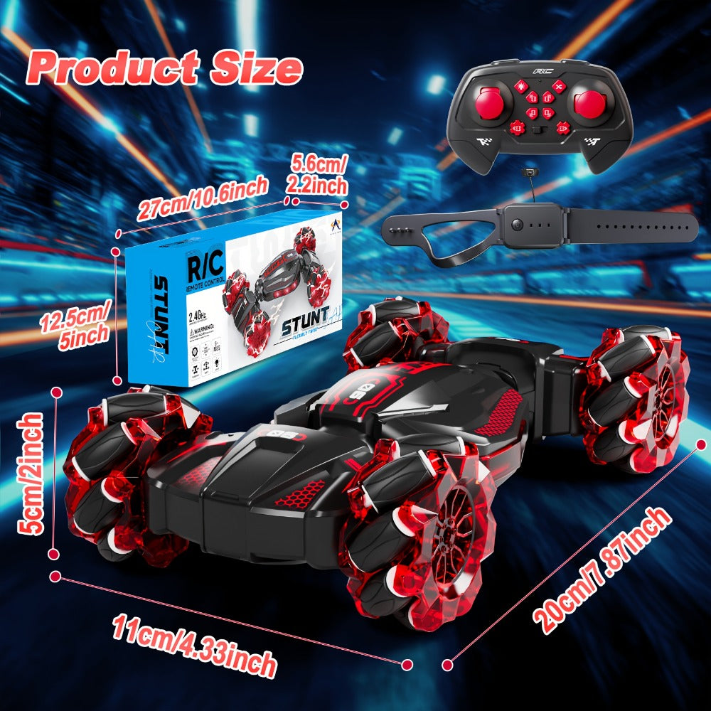 Remote Control Car Stunt Racer with Dual Remotes and LED Lights — image 10
