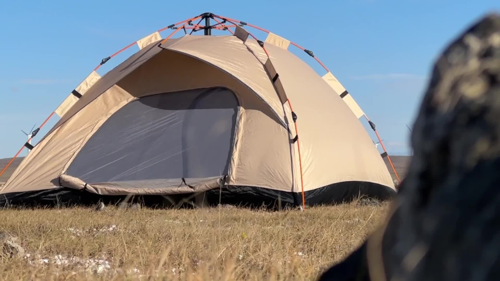 Camping Tent 4-Person Polyamide Pop-Up with Two Doors, Optional Windows and Small or Large Sizes — image 11