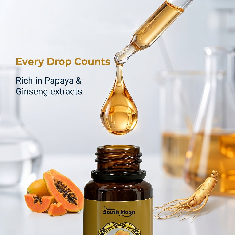 Papaya and Ginseng Body Oil Blend in a Compact 30ml Amber Dropper Bottle with Presentation Box — image 5
