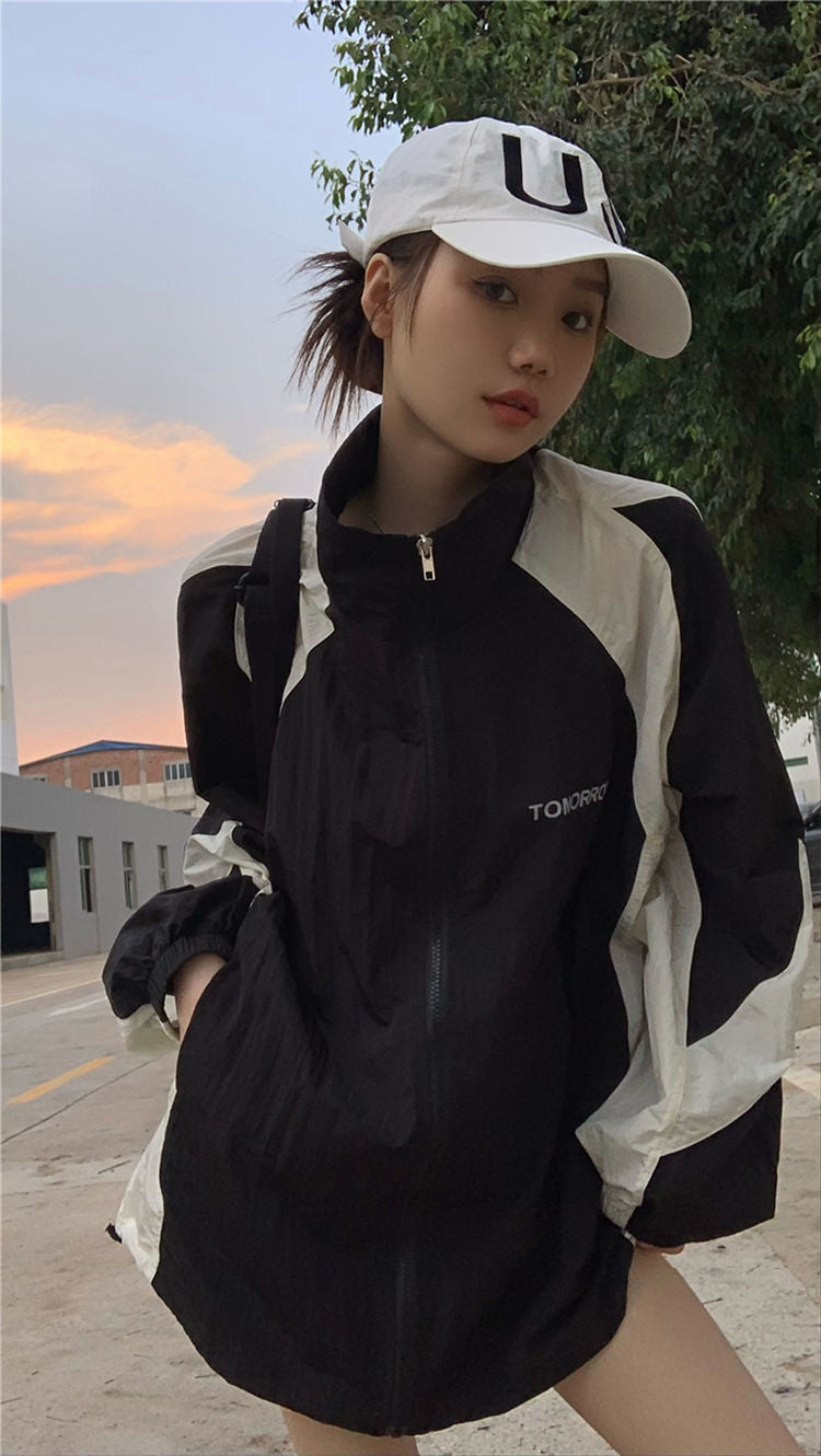 Sun Protection Clothing For Women Retro Workwear Outdoor Jacket Coat