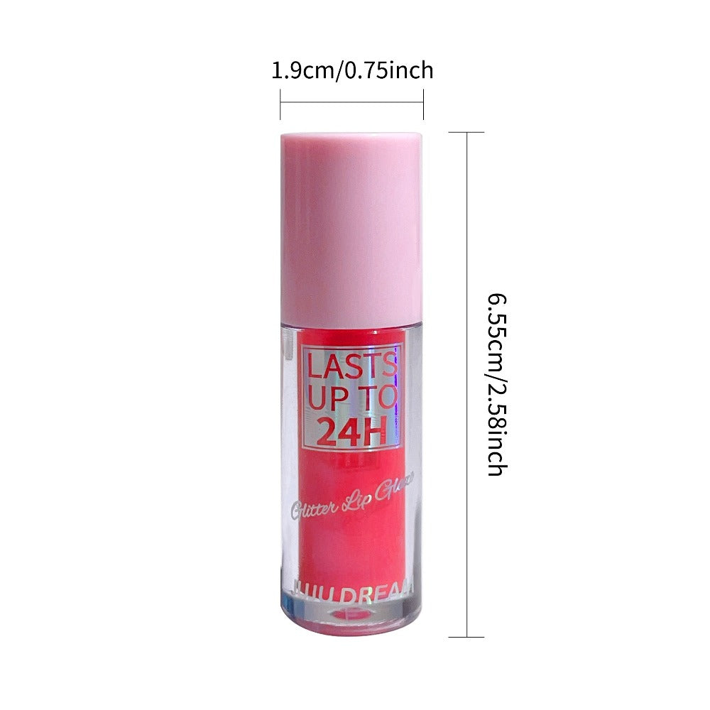24H Waterproof Glitter Lip Gloss & Lip Stain Set 3PCS, Lip Oil Formula, for Makeup, Travel and Everyday Vanity Use — image 5