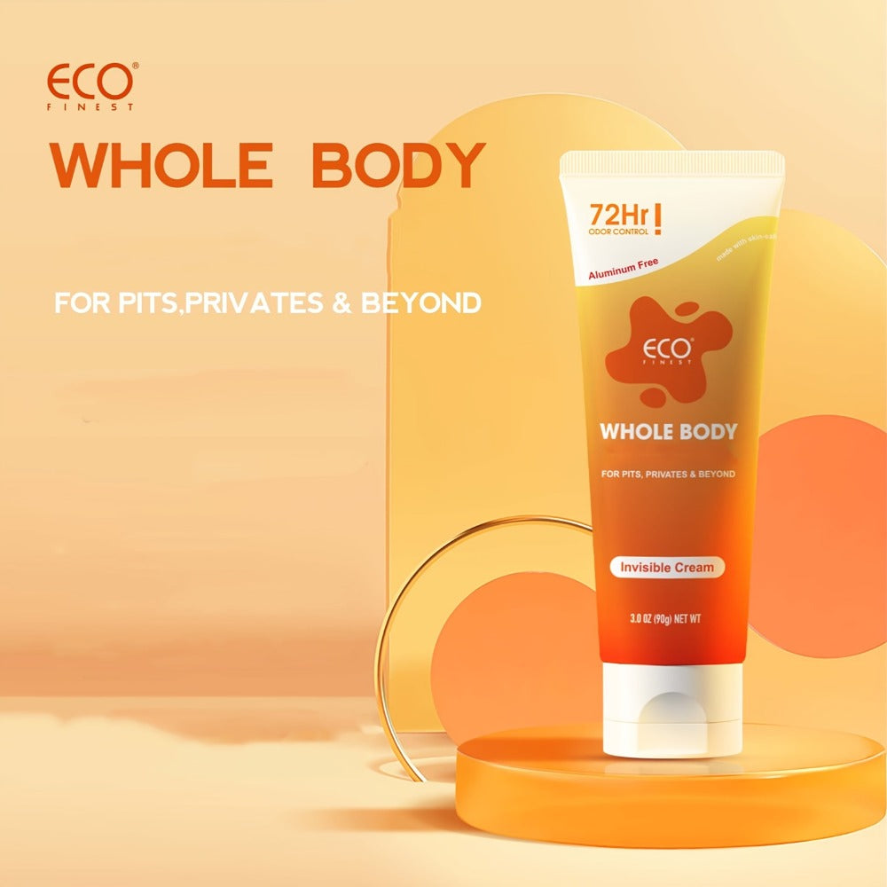 Natural Deodorant Cream 72-Hour Odor Protection – Aluminum-Free Body Deodorant with Lavender & Orange Scent | Long-Lasting Sk