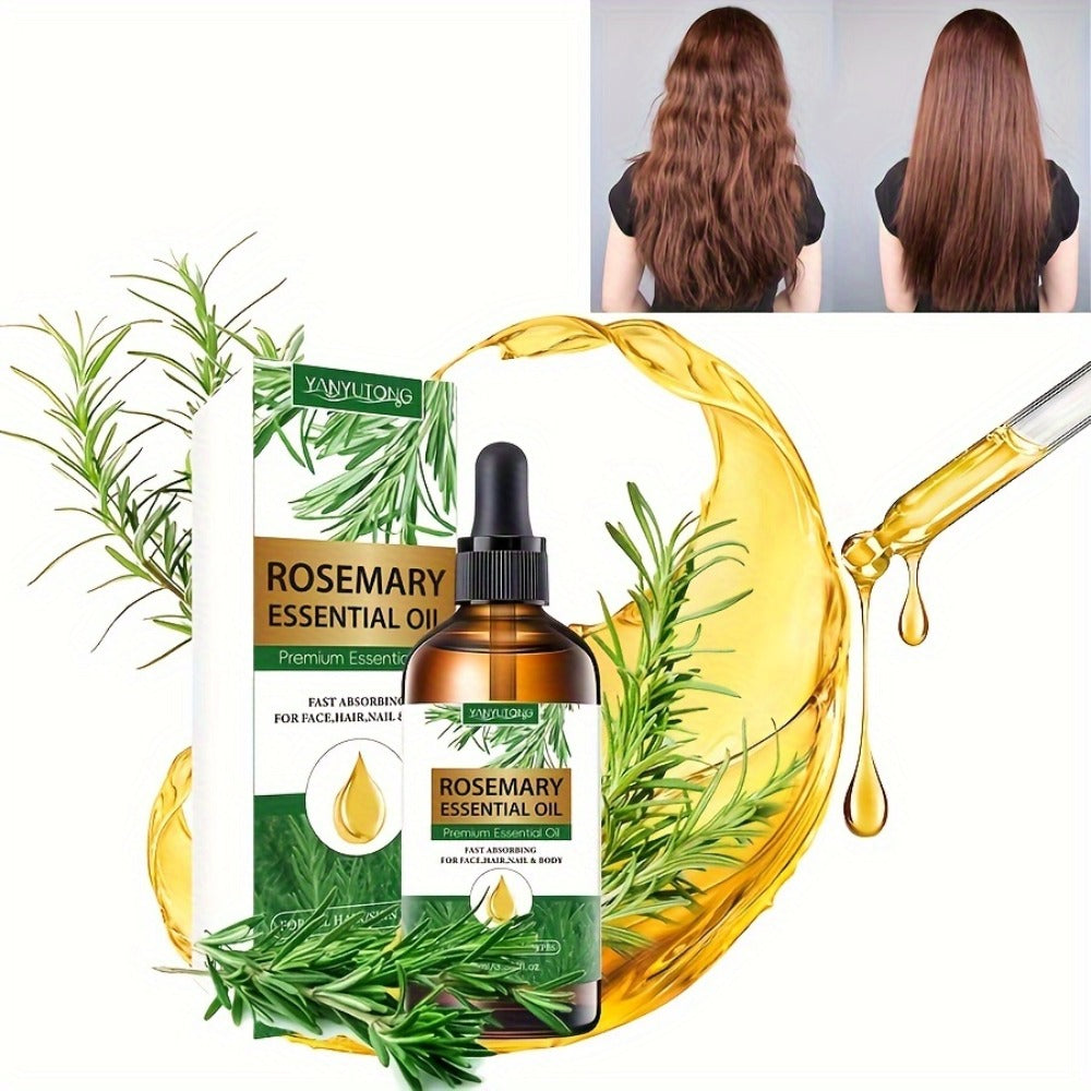 Rosemary Essential Oil Set with Three 100mL Amber Dropper Bottles for Home Fragrance and DIY Scent Projects — image 2