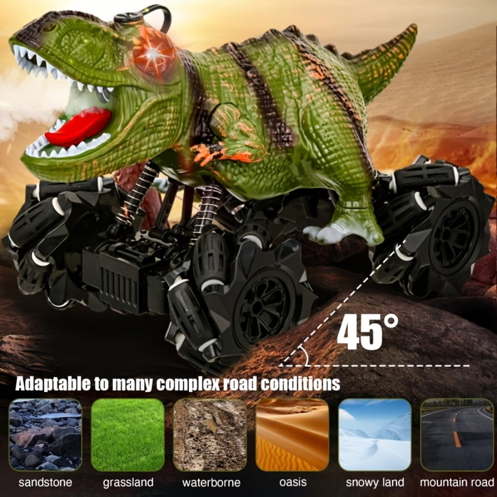 Monster Stunt RC Car with LED Lights Sound & Mist Spray – 360° Drift Remote Control Monster Truck, All-Terrain Indoor Outdoor