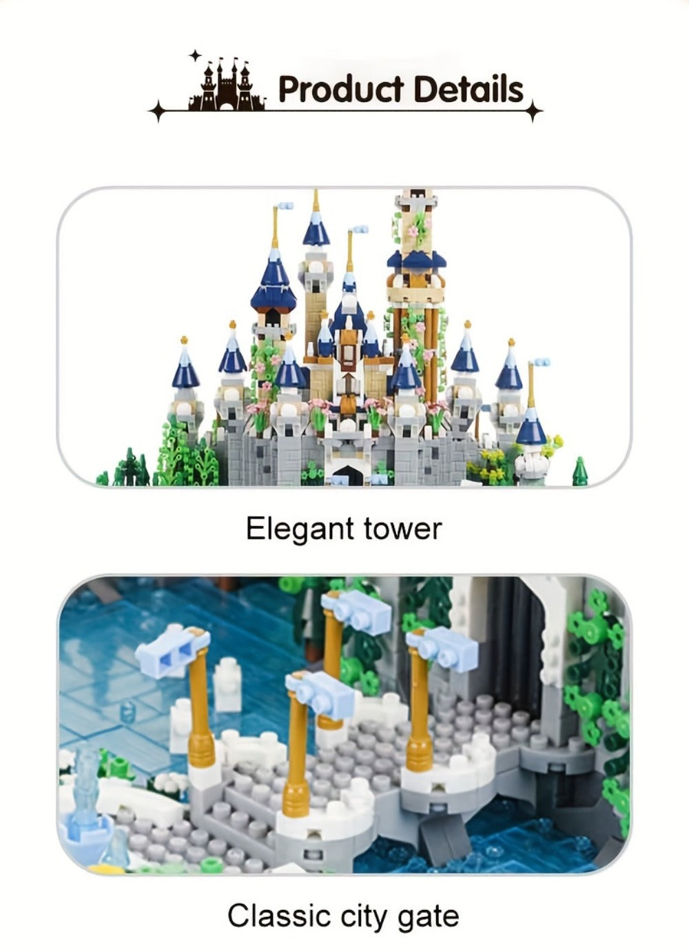 3600PCS Princess Castle Building Blocks Fairytale Palace STEM Micro Brick Architecture Kit for Girls Ages 8+ — image 16