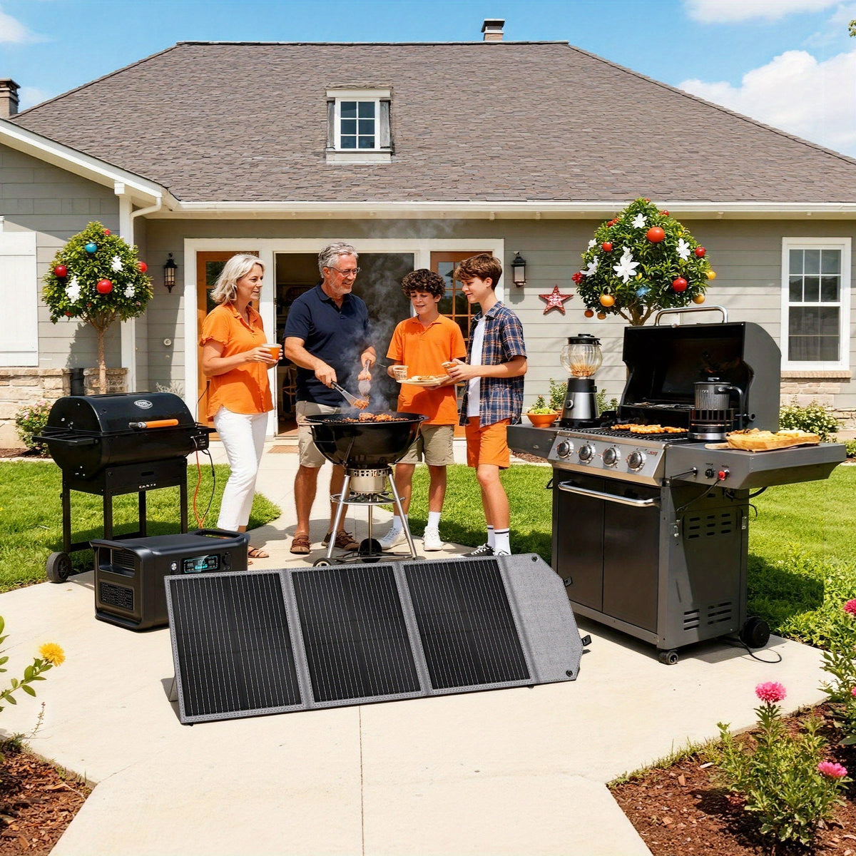 Portable Power Station 1024Wh LiFePO4 Solar Generator - UPS Backup Battery with AC 110V, DC, USB — image 3