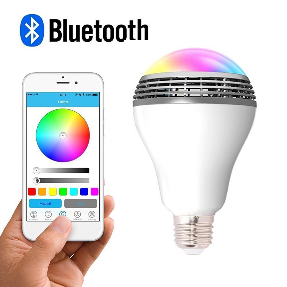 Smart LED Bulb with Bluetooth Speaker - E27 RGB Music Light
