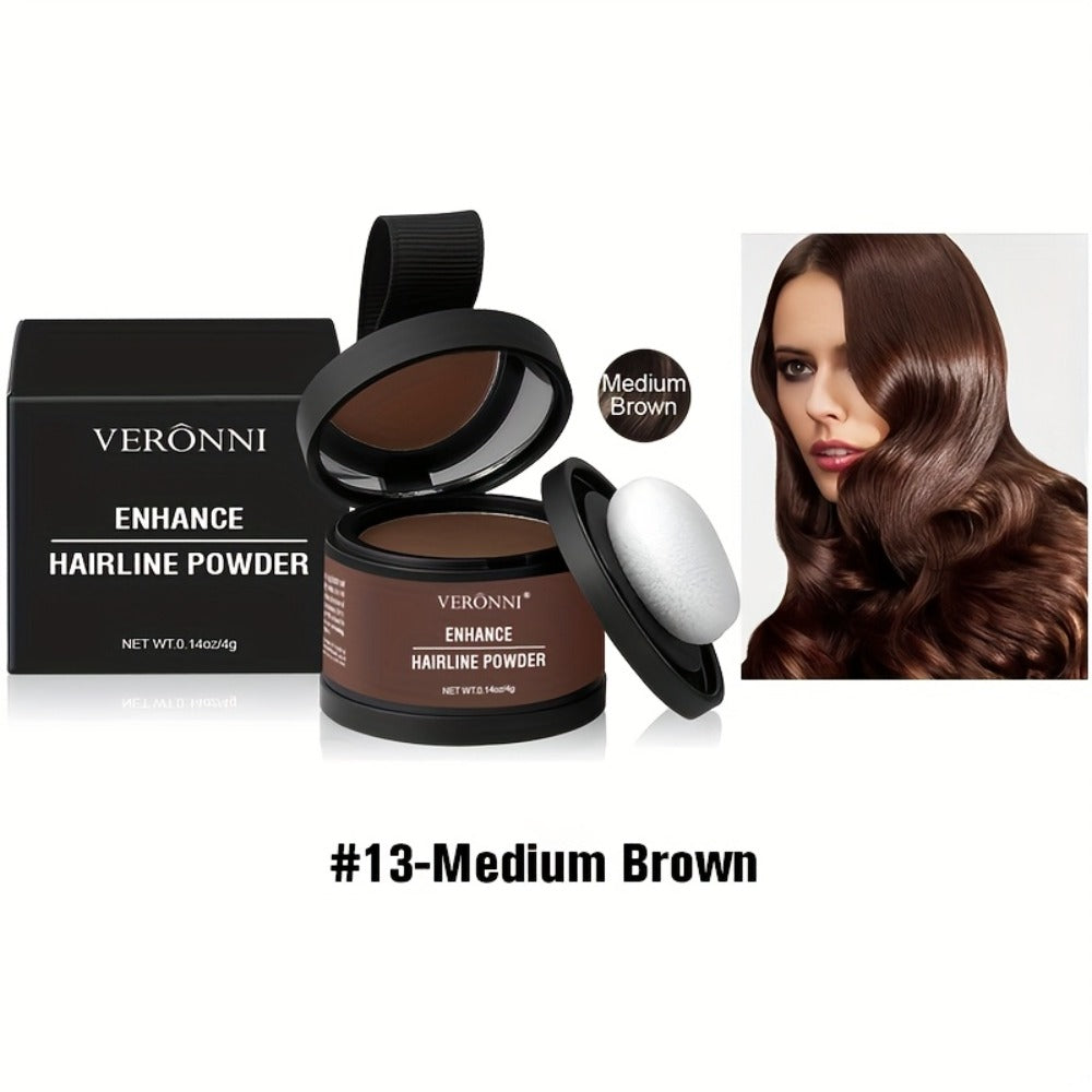Hairline Shadow Powder Kit with Brush – Waterproof Hairline Concealer & Hair Root Touch Up Powder | Instant Fuller-Looking Ha