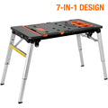 7in 1 Multifunctional Work Benches, Folding Work Table for Garage, As Portable Workbench, Sawhorse — image 2