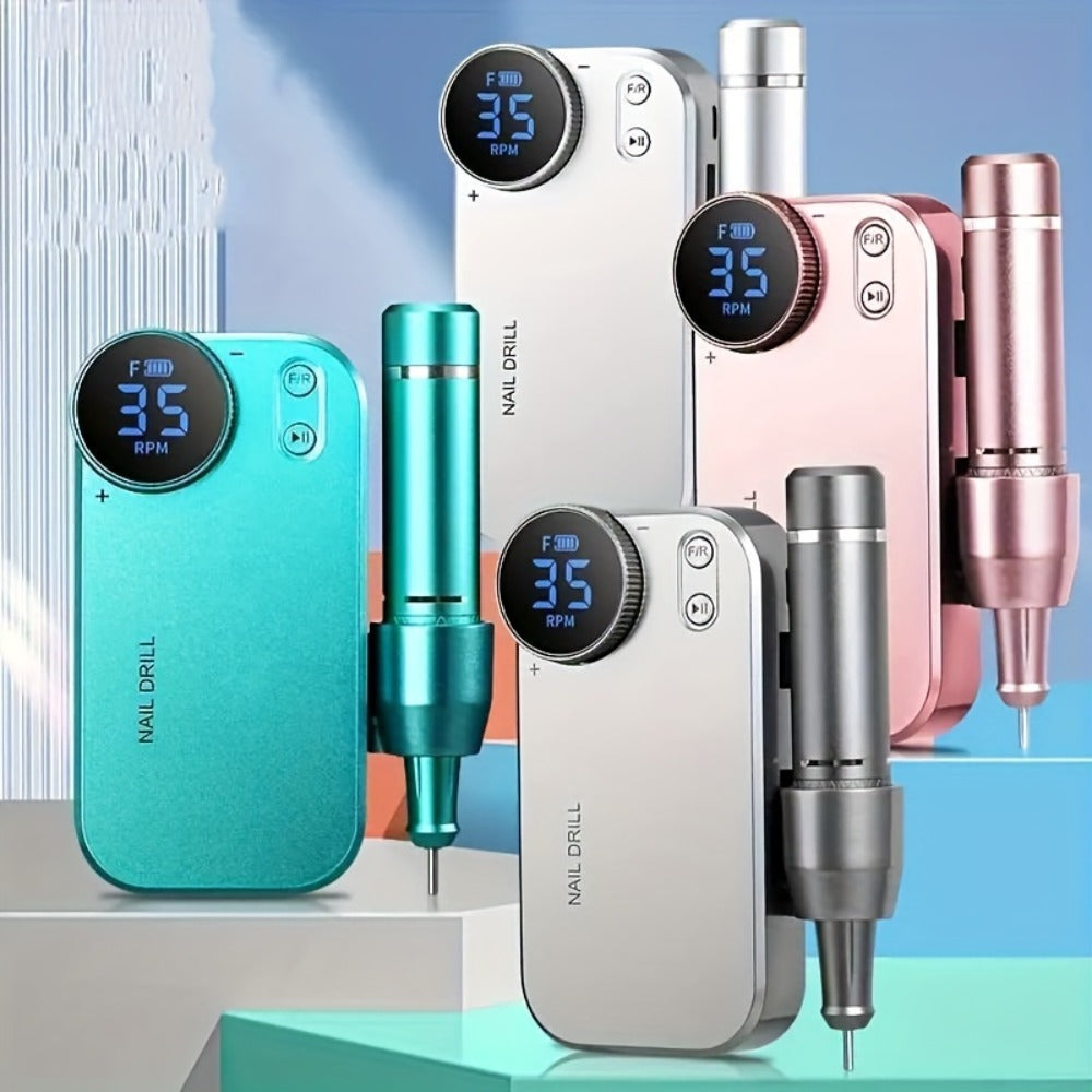 Electric Nail Polisher & Buffer Rechargeable High Power, Professional Manicure Pedicure Machine for Nail — image 4