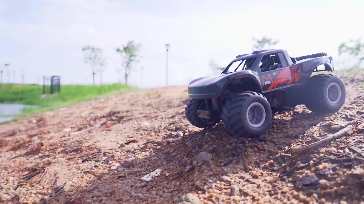 RC Monster Truck or Pickup 1:16 Scale in Five Body and Color Styles with 4WD Layout and Two Rechargeable Batteries — image 35