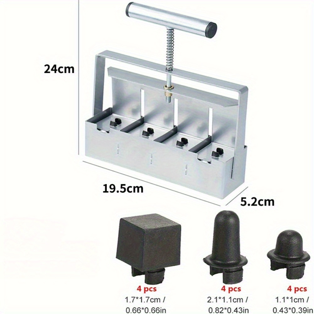 Garden Clod Breaker & Soil Blocker Tool – Heavy Duty Metal Multi-Cell Soil Block Maker with Adjustable Handle for Seed Starti