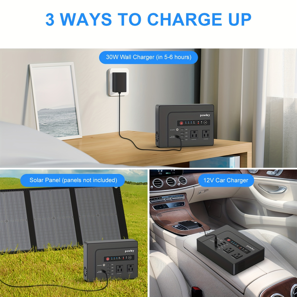 Portable Power Station 146Wh 200W with Two AC Outlets, Four USB Ports and Hard Carrying Case — image 9