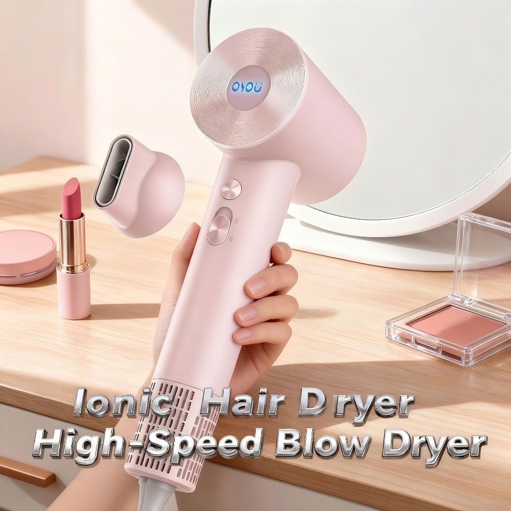 Compact Hair Dryer with 110, 000 RPM Motor-Speed Marking, Six Color Options and Concentrator-Style Nozzle — image 1