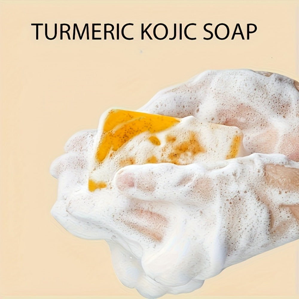 Turmeric Vitamin C Facial Cleansing Kit Face Wash Foam Soap Bars Set Nourishing Gentle for Bath Time — image 2