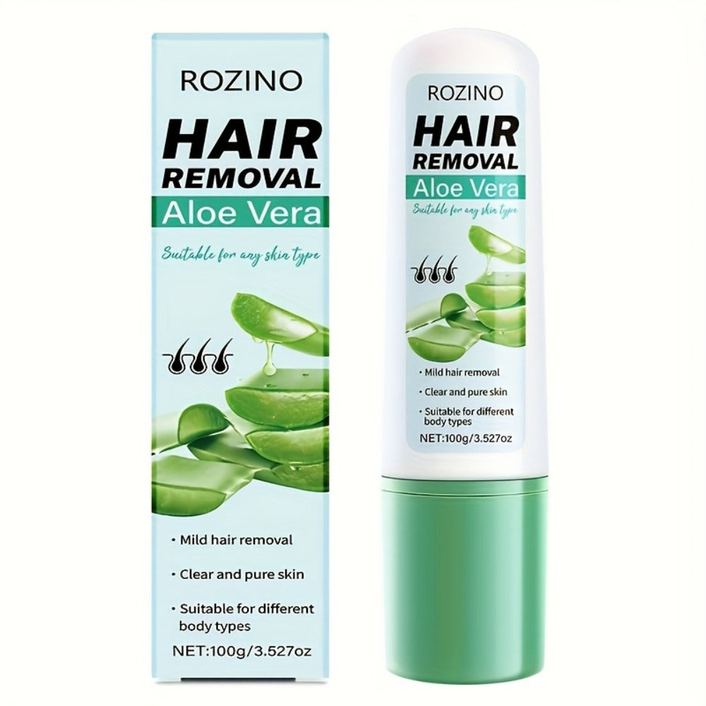 Hair Removal Cream ROZINO 100g Aloe Vera and Squalane Tube with Carton for External Body Grooming — image 3