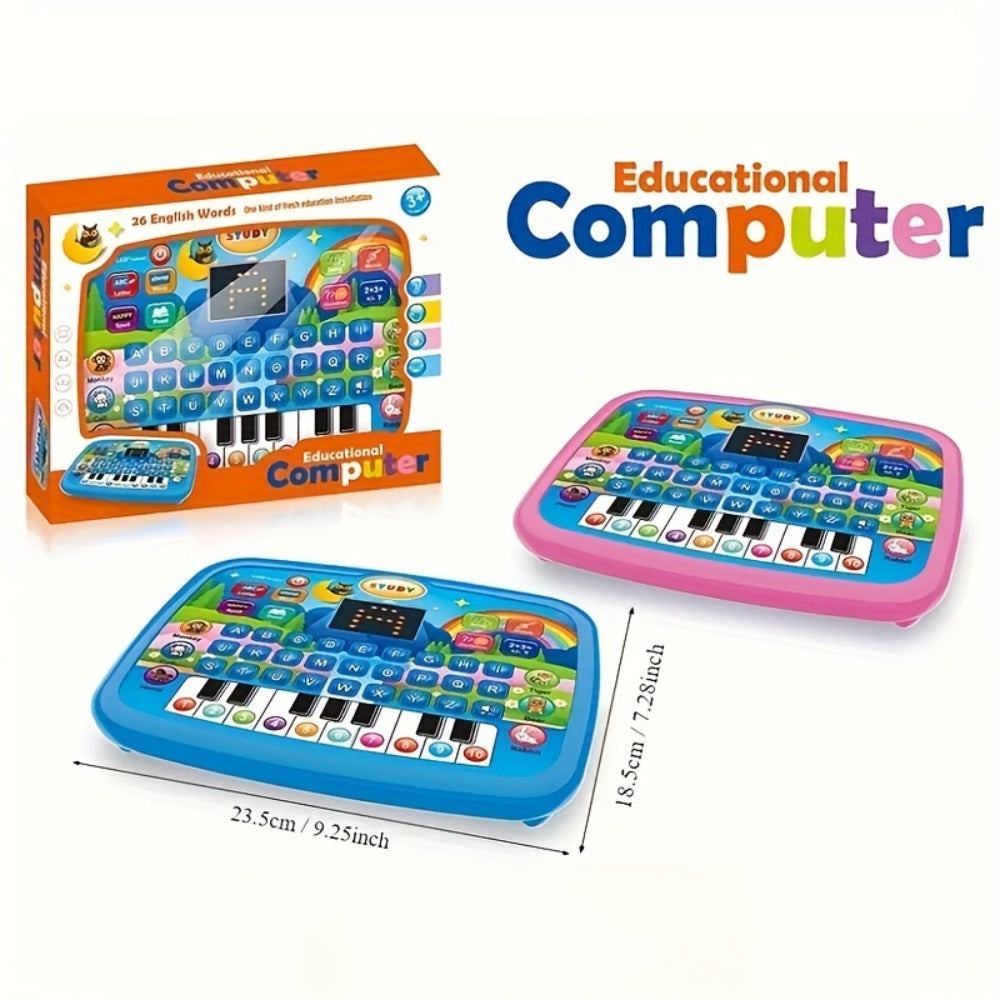 Educational Learning Tablet for Kids Ages 3-6, Multifunctional Alphabet Numbers Music Animal Sounds & Piano Toy — image 2