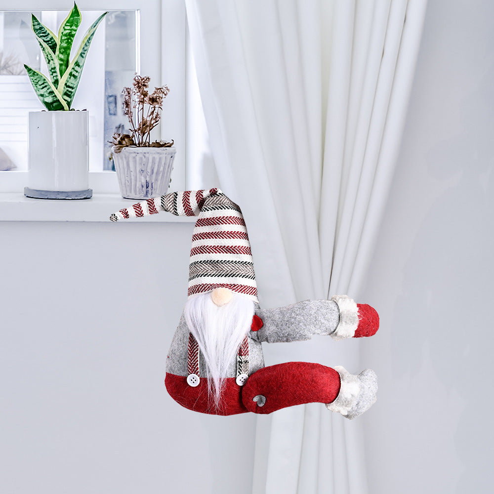 Festive Santa or Snowman Christmas Curtain Buckle Tieback
