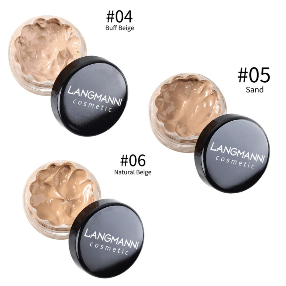 Full Coverage Concealer Set 3-Piece Waterproof Cream Foundation, Covers Dark Circles Eye Bags Blemishes Freckles — image 5