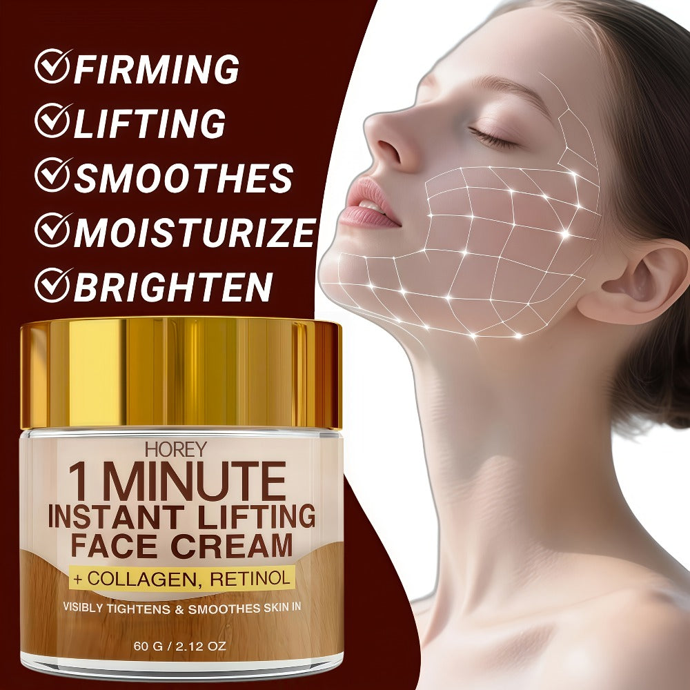Face Cream with Retinol & Collagen 2.12oz - Instant Lifting Deep Hydration Smooths Fine Lines for Bath Time, Home Spa and Per