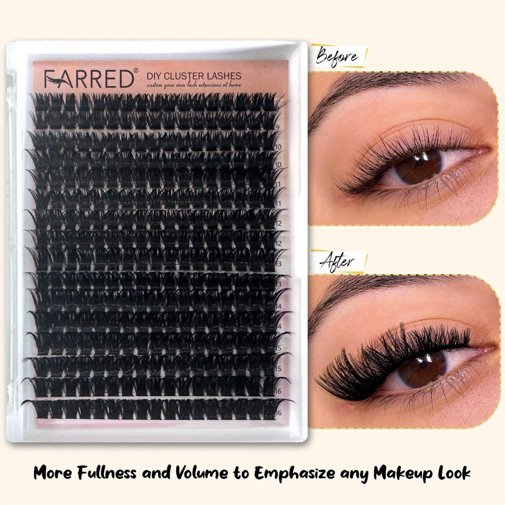 D-Curl Lash Extensions Tray with 272 Pre-Grouped 100D Thick Clusters in Mixed 8-16mm Lengths — image 9