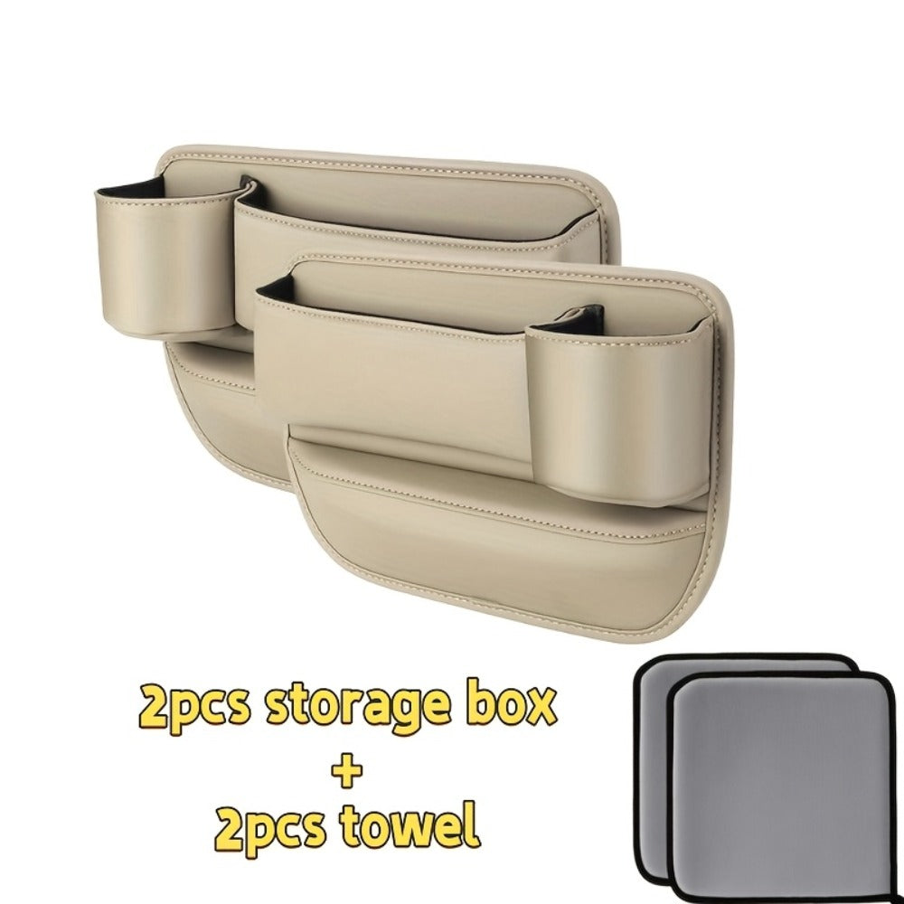 Seat-Gap Car Organizer with Cup Recess and Phone Storage in Four Color Pairs or Left-Side Black Pack — image 7