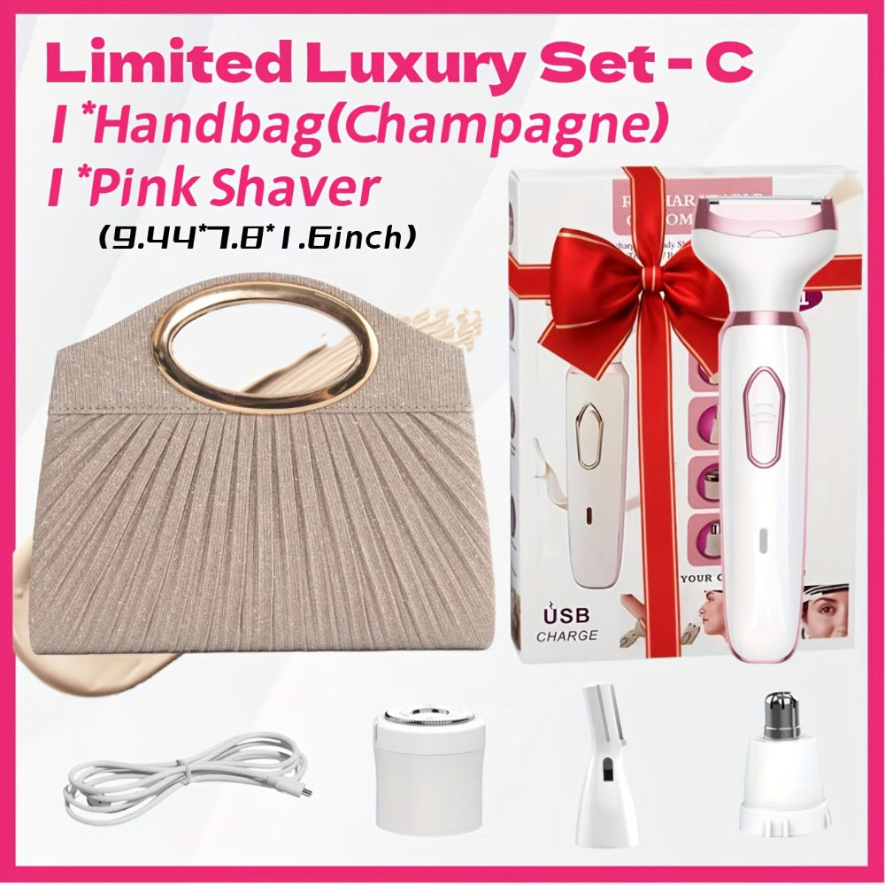 Face and Bikini Electric Shaver Grooming Kit for Women with USB Charging — image 6
