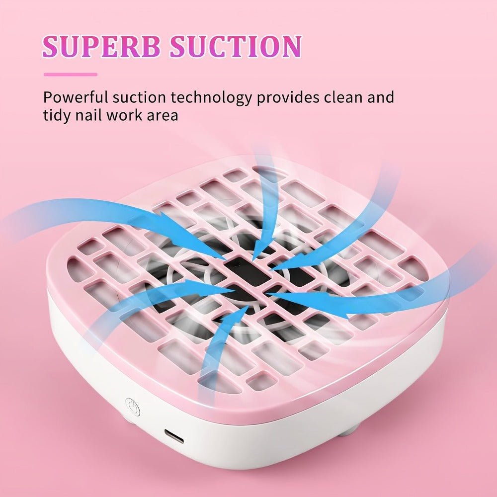Nail Dust Collector Mini USB Electric Vacuum Cleaner with 10 Filter Pads & Strong Suction, Portable Nail — image 9