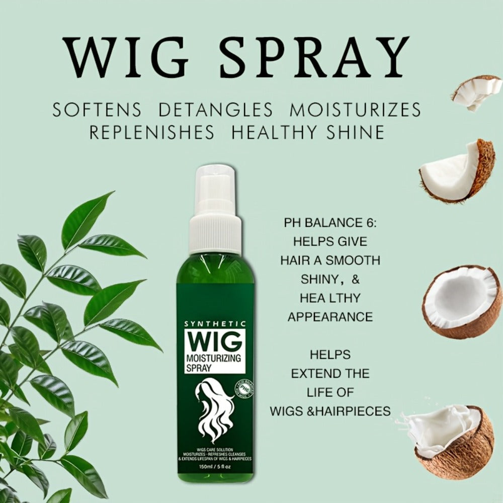 Synthetic Wig Refresher Spray Leave-In Conditioner, Revitalizes & Detangles Wigs & Hairpieces, Cleanses Between Washes — imag