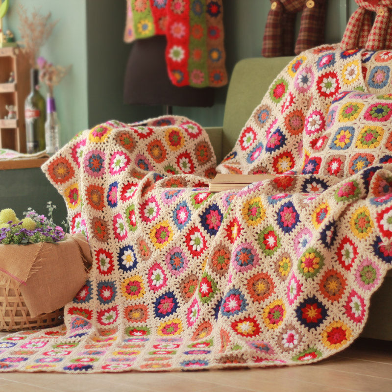 Fashion Home Simple Daisy Sofa Blanket
