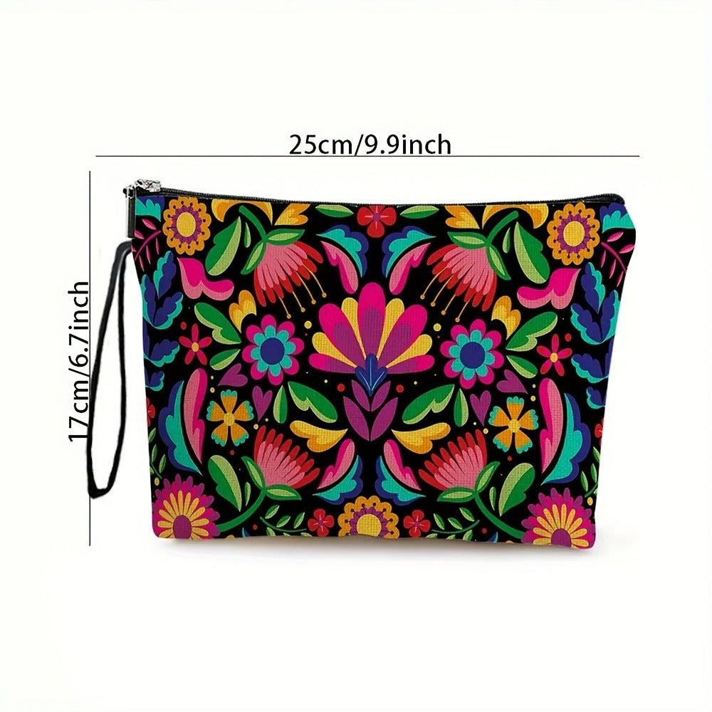 Makeup Bag Four-Piece Zipper Pouch Set in Floral or Animal Prints for Travel, Vanity and Everyday Beauty Storage — image 6