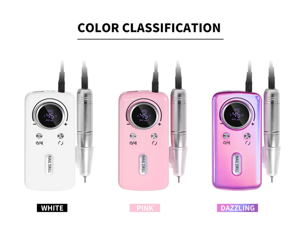 Cordless 45000 RPM Nail Drill Kit with Rechargeable 1800mAh Battery, USB-C Charging and Three Color Options — image 12