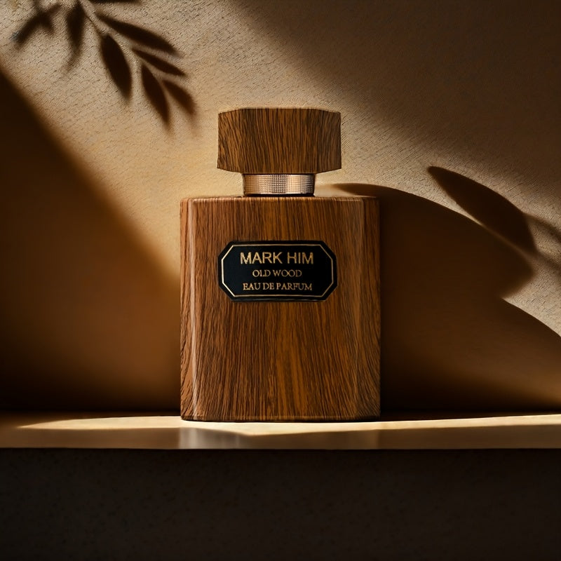 Cologne Spray for Men MARK HIM OLD WOOD 100ml with Wood-Look Bottle, Rectangular Cap and Boxed Presentation — image 9